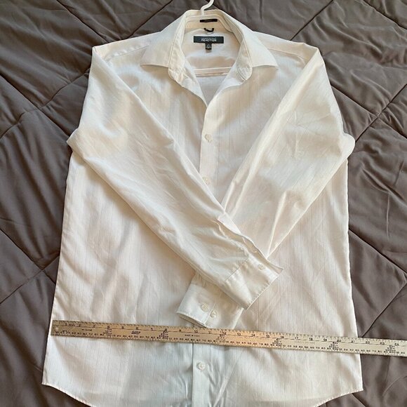 Men's Reaction Kenneth Cole Wrinkle Free Long Sleeve Button Down Dress Shirt - Picture 3 of 5